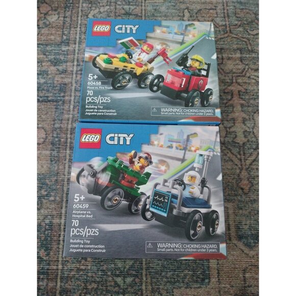 Lego Other - LEGO CITY: Build & Race  Car Packs (60458 + 60459) Set
